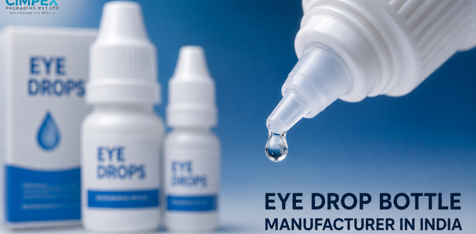 Pharma-grade LDPE eye drop bottles by Cimpex Packaging, trusted Eye Drop Bottle Manufacturer in India for ophthalmic and pharmaceutical packaging